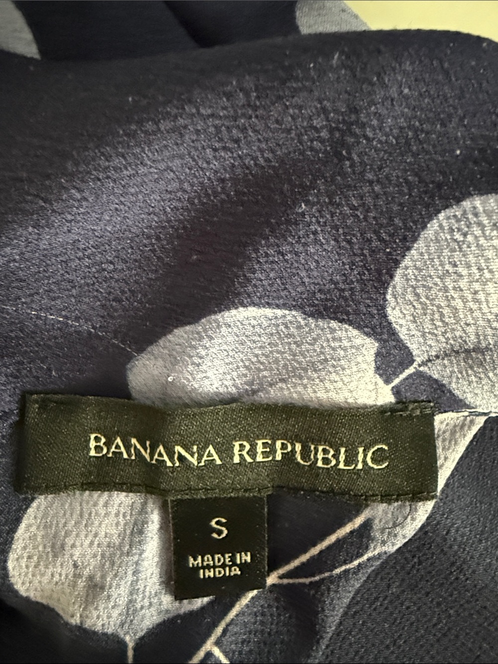 Banana Republic Navy Blue Long-Sleeve Blouse - Picture 2 of 4